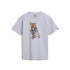 Camiseta Vans Peace Oso Crew Gris Niño