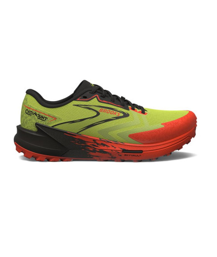 Zapatillas de Trail Brooks Catamount 3 Amarillo/Rojo Hombre