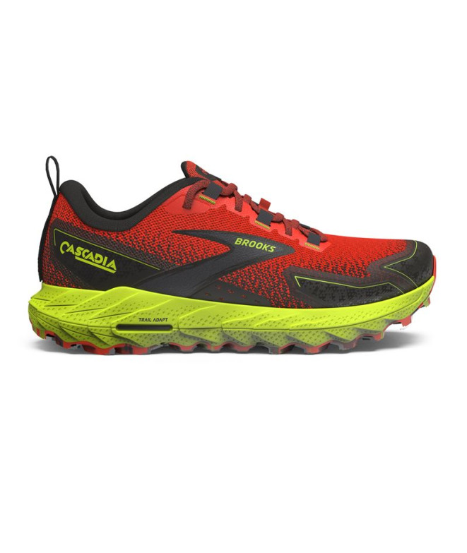 Zapatillas de Trail Brooks Cascadia 18 Rojo Hombre