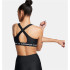 Sujetador Deportivo de Fitness Under Armour Crossback Mid Mujer Negro