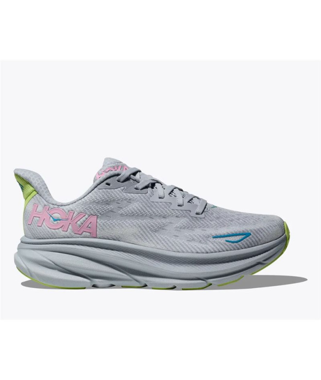 Zapatillas de Running Hoka Clifton 9 Gris/Verde...