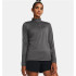 Camiseta de Fitness Under Armour Tech 1/2 Zip- Solid Mujer Gris