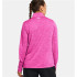 Camiseta de Fitness Under Armour Tech 1/2 Zip- Twist Mujer Rosa
