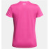 Camiseta de Fitness Under Armour Tech SSV- Solid Mujer Rosa