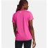 Camiseta de Fitness Under Armour Tech SSV- Solid Mujer Rosa