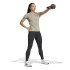 Camiseta adidas Aeroready Train Essentials Minimal Branding V-Neck Mujer Gris