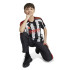 Camiseta adidas Tiro Infantil Negro/Blanco