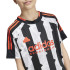 Camiseta adidas Tiro Infantil Negro/Blanco