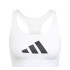 Sujetador Deportivo de Fitness adidas Powerreact Big Logo Graphic Mujer Blanco