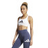 Sujetador Deportivo de Fitness adidas Powerreact Big Logo Graphic Mujer Blanco