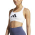Sujetador Deportivo de Fitness adidas Powerreact Big Logo Graphic Mujer Blanco