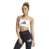 Sujetador Deportivo de Fitness adidas Aeroreact Big Logo Graphic Mujer Blanco