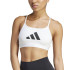 Sujetador Deportivo de Fitness adidas Aeroreact Big Logo Graphic Mujer Blanco