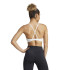 Sujetador Deportivo de Fitness adidas Aeroreact Big Logo Graphic Mujer Blanco