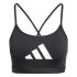 Sujetador Deportivo de Fitness adidas Aeroreact Big Logo Graphic Mujer Negro