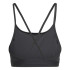 Sujetador Deportivo de Fitness adidas Aeroreact Big Logo Graphic Mujer Negro