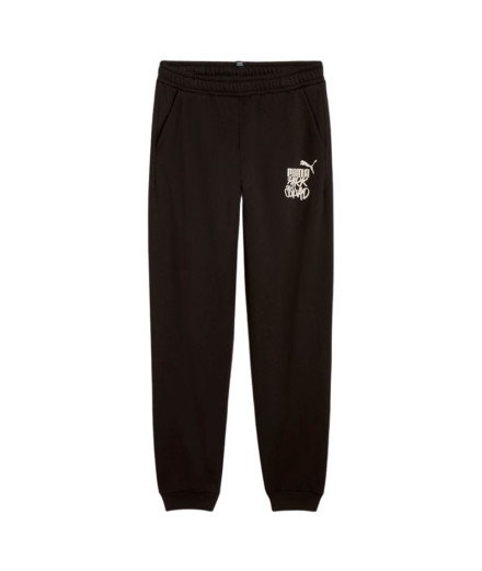 Pantalón Puma Essentials+ Mid 90S Sweatpants Fl Niño Negro