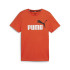 Camiseta Puma Essentials+ 2 Col Logo Niño Naranja