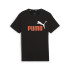 Camiseta Puma Essentials+ 2 Col Logo Niño Negro