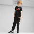 Camiseta Puma Essentials+ 2 Col Logo Niño Negro