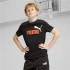 Camiseta Puma Essentials+ 2 Col Logo Niño Negro