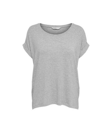 Camiseta Only moster S/S Light Gris Mujer
