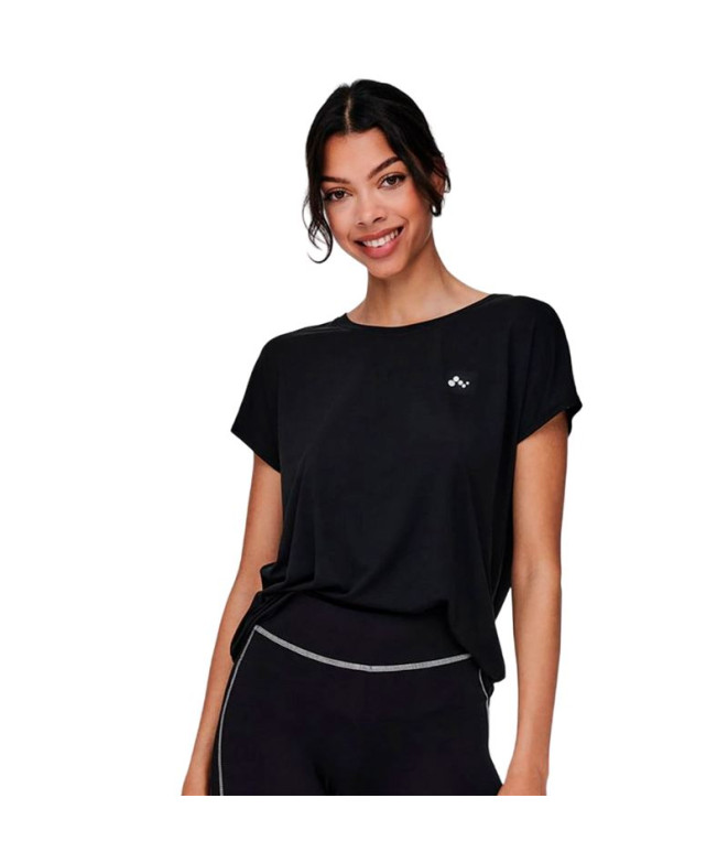Camiseta ONLY aubree On Negro Mujer