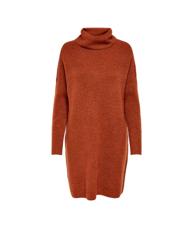 Vestido Only jana Cowlnck Wool Ginger Bread Mujer