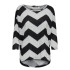 Camiseta Only elcos 4/5 Aop Light Gris Mujer