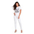 Pantalón Only blush MidRw Ank Rea0730 Blanco Mujer