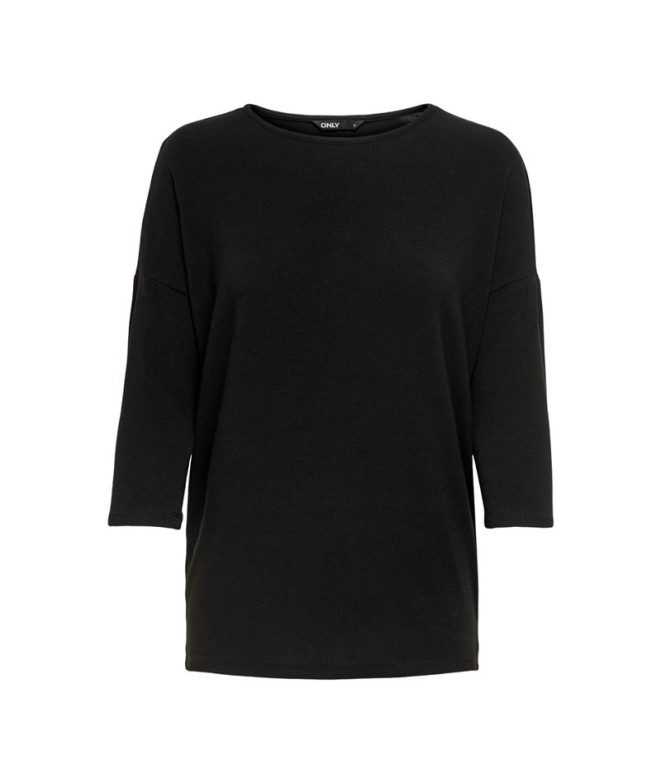 Camiseta Only Onlglamour 3/4 Negro Mujer