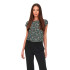 Camiseta Only vic S/S Aop Ptm Balsam Verde Mujer