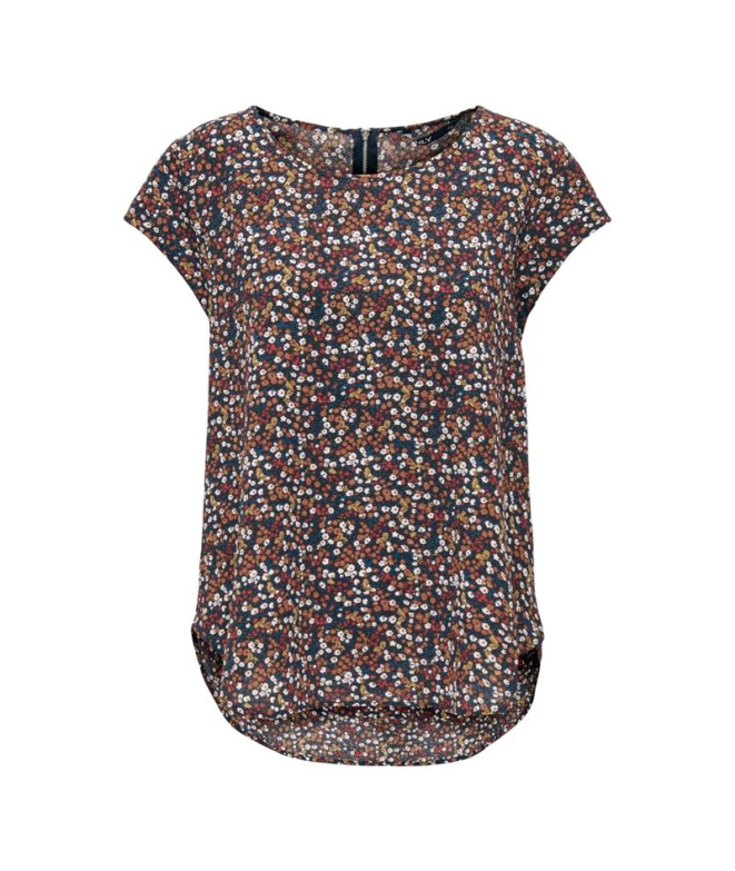 Camiseta Only vic S/S Aop Ptm Night Sky Mujer