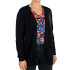 Sudadera Only Onllesly Open Cardigan Negro Mujer