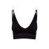 Top Only vicky Rib Seamless V- Negro Mujer