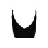 Top Only vicky Rib Seamless V- Negro Mujer