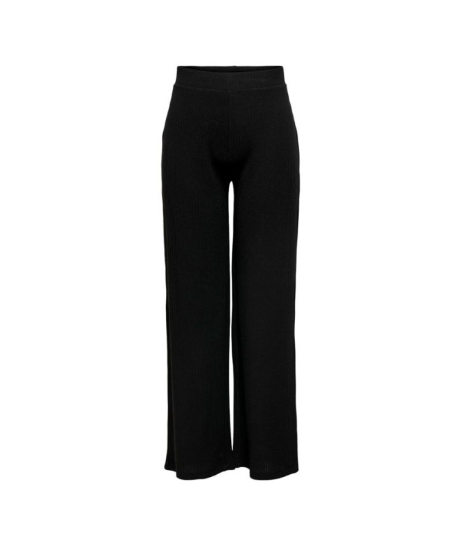 Pantalón Only emma Wide Negro Mujer