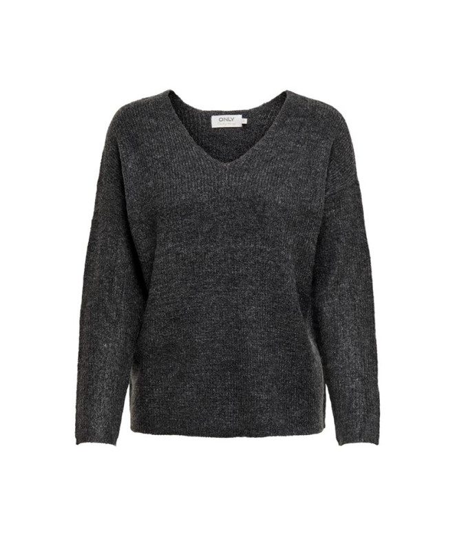 Sudadera Only camilla V- Dark Gris Mujer