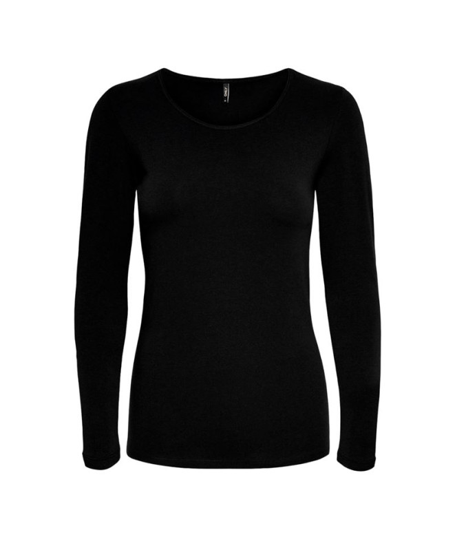 Camiseta Only live Love O Negro Mujer