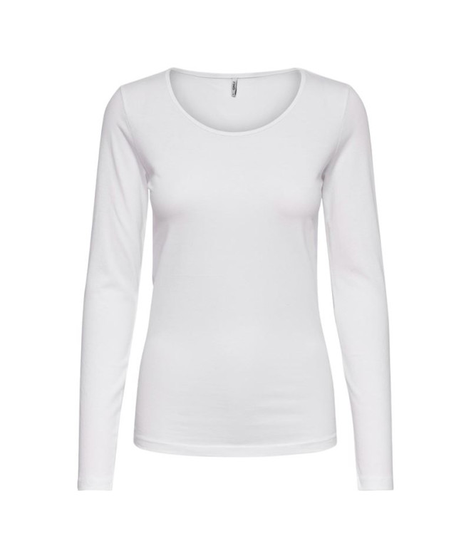 Camiseta Only live Love O Blanco Mujer