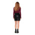Falda Only maiya-Miri Life Faux L. Skrt Negro Mujer
