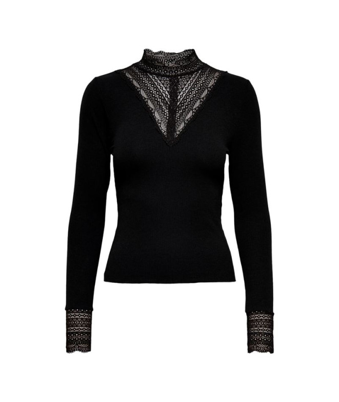 Camiseta Only Onltilde Negro Mujer