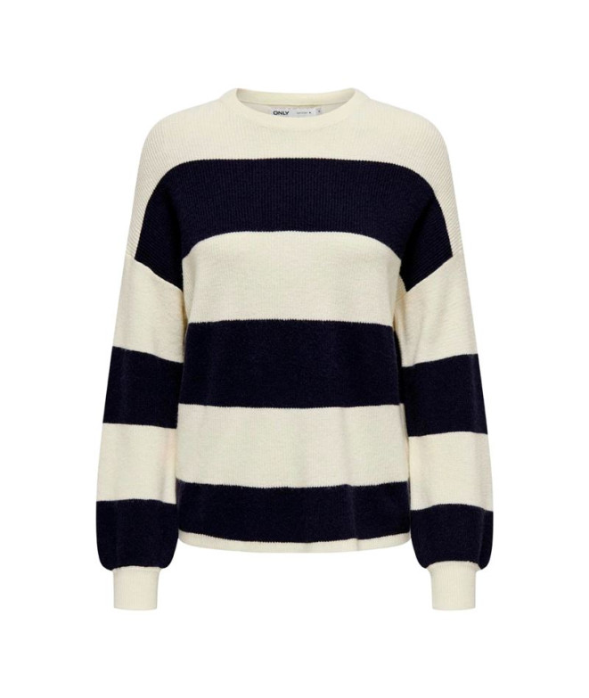 Sudadera Only Onlatia tripe Whitecap Gray Mujer
