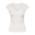 Camiseta Only Onlbelia Cap Sleeve Cloud Dancer Mujer