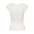 Camiseta Only Onlbelia Cap Sleeve Cloud Dancer Mujer