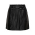 Falda Only Onlheidi Faux Leather Black Mujer