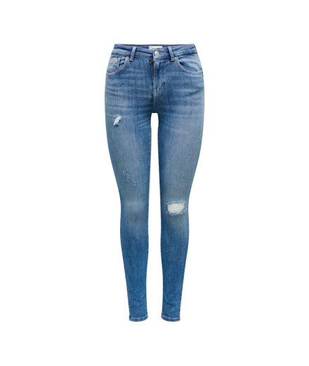 Pantalón Only power Mid PushDt Rea264 Medium Blue Denim...