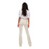 Pantalón Only blush Mid Flared Dot019 Ecru Mujer