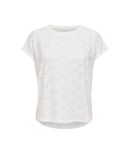 Camiseta Only Onlsmilla Cloud Dancer Mujer