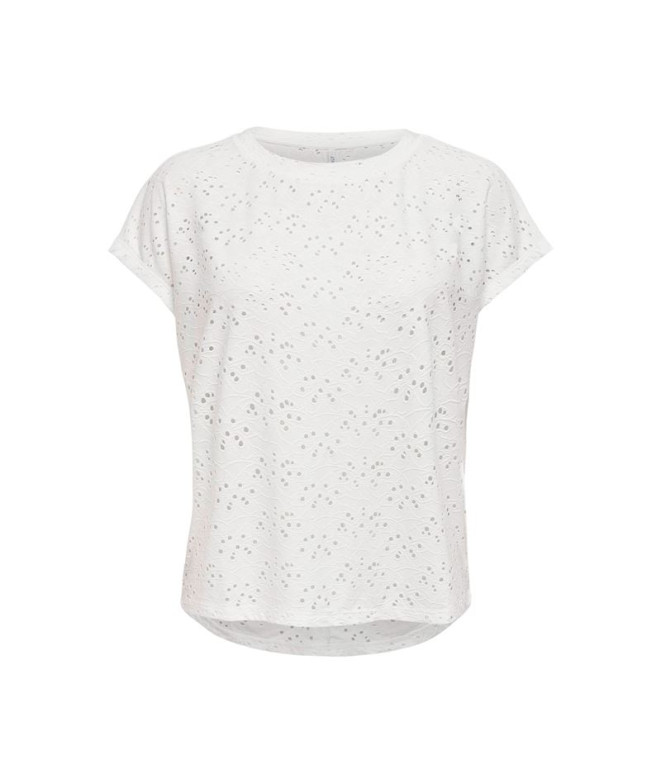 Camiseta Only Onlsmilla Cloud Dancer Mujer